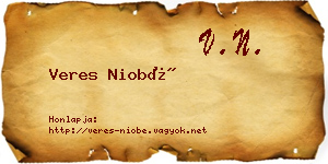 Veres Niobé névjegykártya